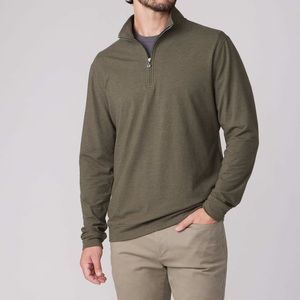 Linksoul Anza Quarter-Zip - evergreen heather / m